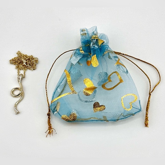 18K Gold Plated over 925 Solid Sterling Silver Snake Pendant Necklace - Picture 10 of 11